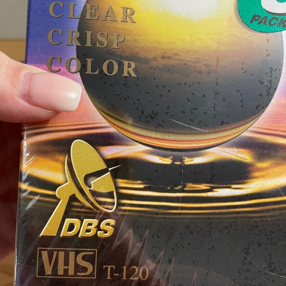 TDK Vivid High Grade VHS Tapes 6 Hours T-120 3 Pack Brand New Factory Sealed - Picture 4 of 6